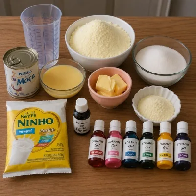 Ingredientes e materiais