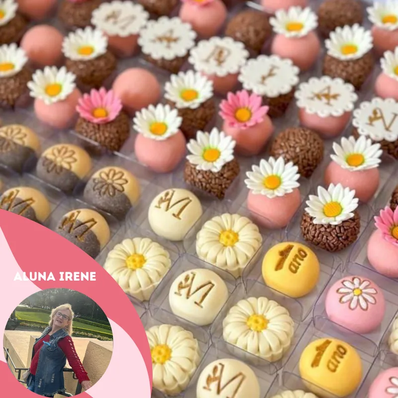 Docinhos da aluna Irene — tema Florzinhas